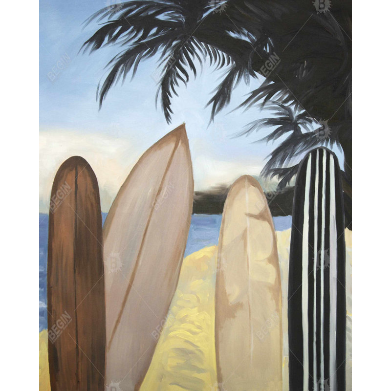Surfboards Print On Canvas