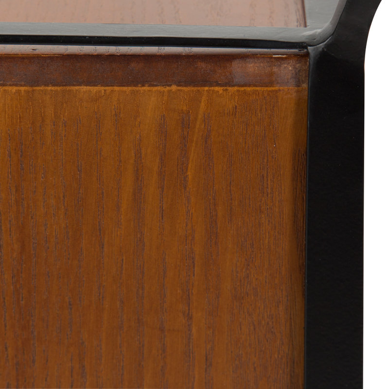 Hodgson Glass Top End Table, Walnut