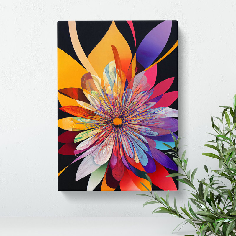 A Feisty Flower - Wrapped Canvas Print, 50cm H x 35cm W x 3cm D