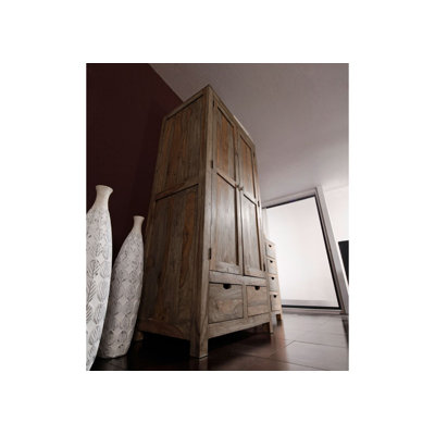 Nature 2 Door Solid Wood Wardrobe