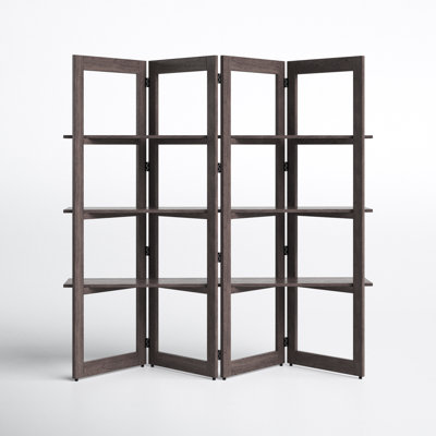 Wide Geometric Bookcase