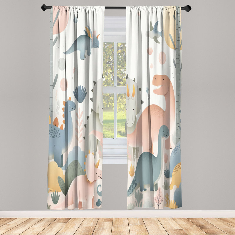 Semi Sheer Curtain, 56" W x 84" L