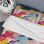Ensemble de housse de couette à rayures aquarelles et bleues et roses-1114149743