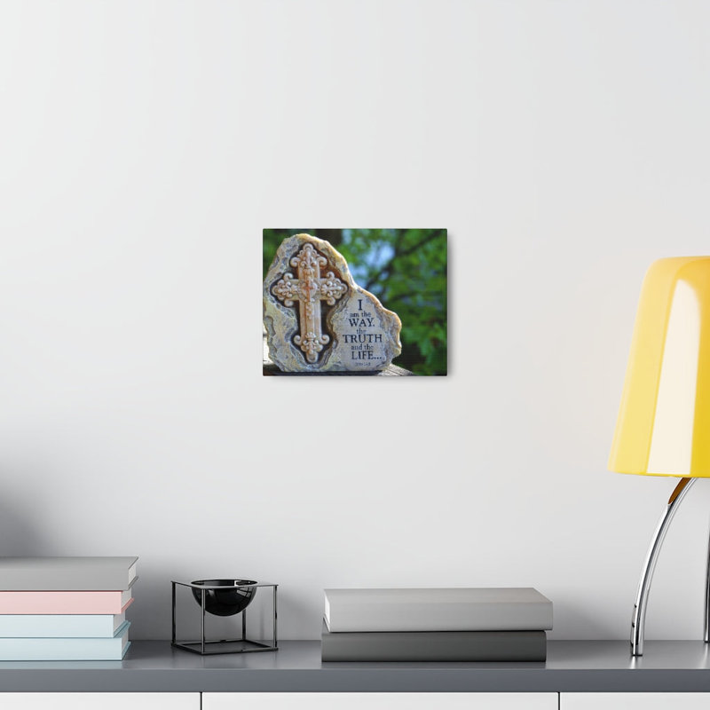 I Am The Way John 14:6 - Wrapped Canvas Print, 28cm H x 36cm W
