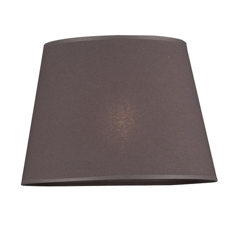 Ralls 22cm H Cotton Empire Lamp Shade, Dark Grey