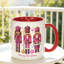 Ceramic Coffee Mug Featuring a Festive Cartoon Nutcracker Squad Logo, Perfect for Halloween Gifts Or Office Use.