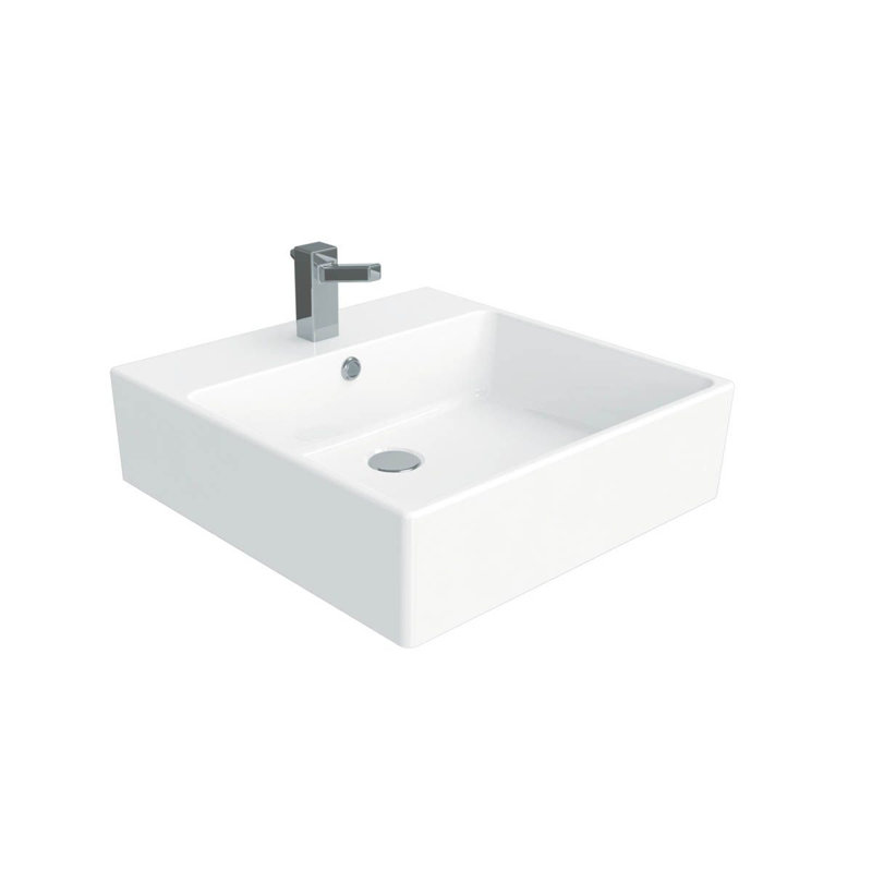 Simple 19.7'' L Bathroom Sink, Single Hole