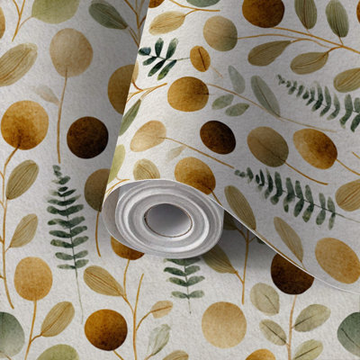 Papier peint auto-adhésif à motif floral délicat auto-adhésif et amovible 24 po x 118 po (60 x 300 cm)
