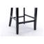 Tabourets de bar en bois massif touffeté à boutons l 23,6 po x P 19,5 po x H 40,7 po Lexington (ensemble de 2)