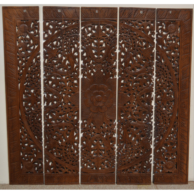 Handmade Plants & Flowers Wall Decor on Solid Wood