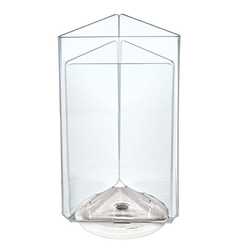 Clear Acrylic Three-Sided Revolving Sign and Menu Holder