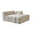 Iris Ivory Boucle Double Chaise Sectional