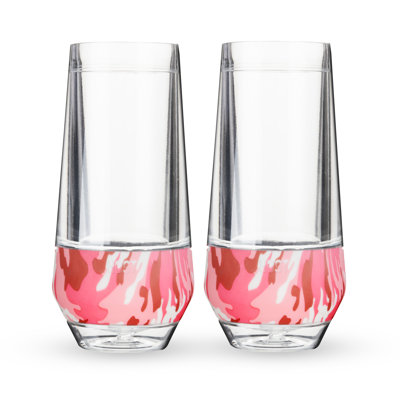 Champagne FREEZE Cooling Cups in Pink Camo