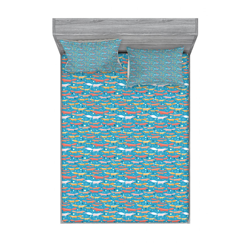 Fox Microfiber Sheet Set, Full Sheet Set with Fitted Sheet