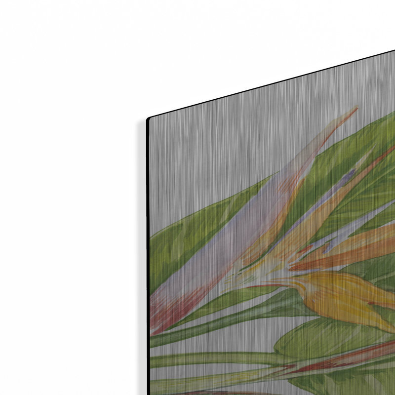 Art mural en métal «Exotic Flowers II» par Tim O'Toole, H 36 po x l 24 po