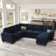 Canapé-lit modulaire en L avec repose-pieds Shavera-1443747866