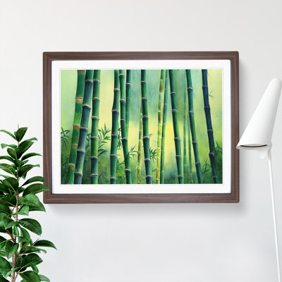 Bamboo Forest Scene - Framed Print