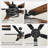 52'' Farmhouse Flush Mount Ceiling Fans With Lights Kit And Remote & App Control