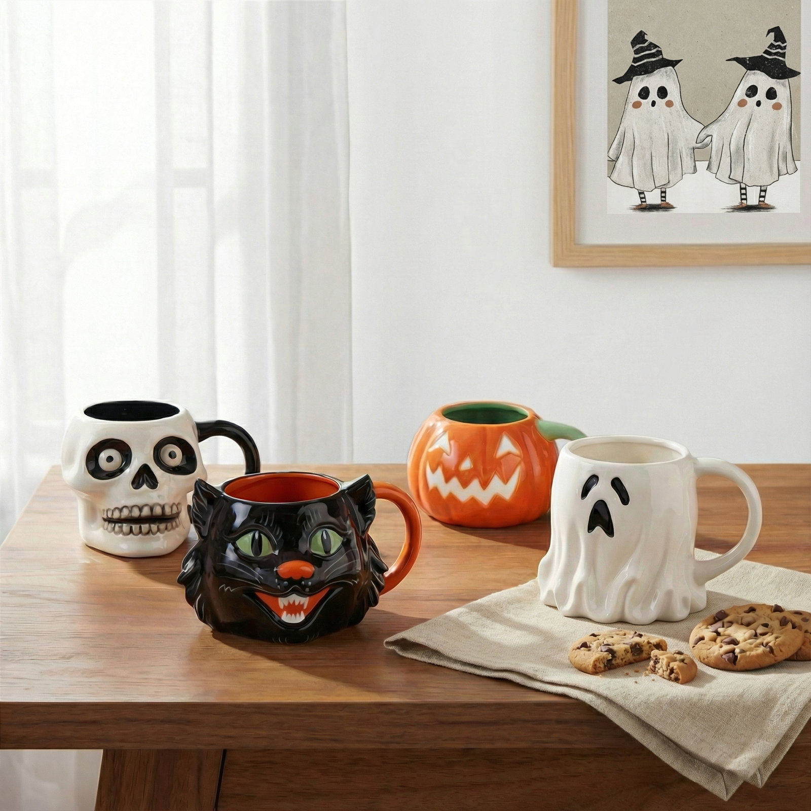Scaredy Cat Ceramic Mug