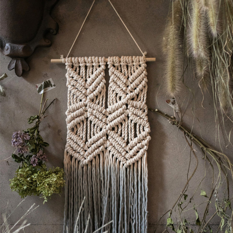 Macrame Knotting Cotton Tapestry