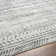 Tapis argenté clair lavable à la machine