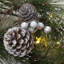 The Holiday Aisle® 24" Whitter Pine Wreath with LED Lights