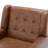 Jaqueze Upholstered Coffee Faux Leather Tufted Square Arm Accent chair-820513901
