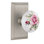 Studio Plate with White Rose Porcelain Door Knob