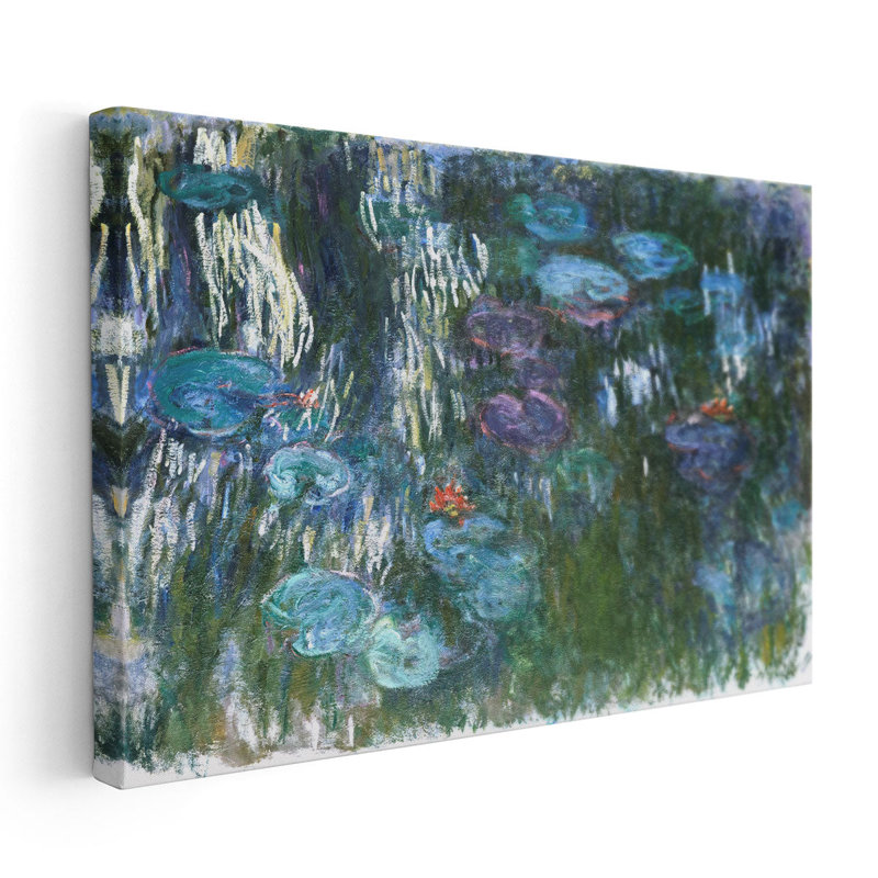 Nymphéas, 1916-1919 - reproduction d'art sur toile, H 20 po x l 30 po