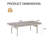 39" Outdoor Rectangle Coffee Table
