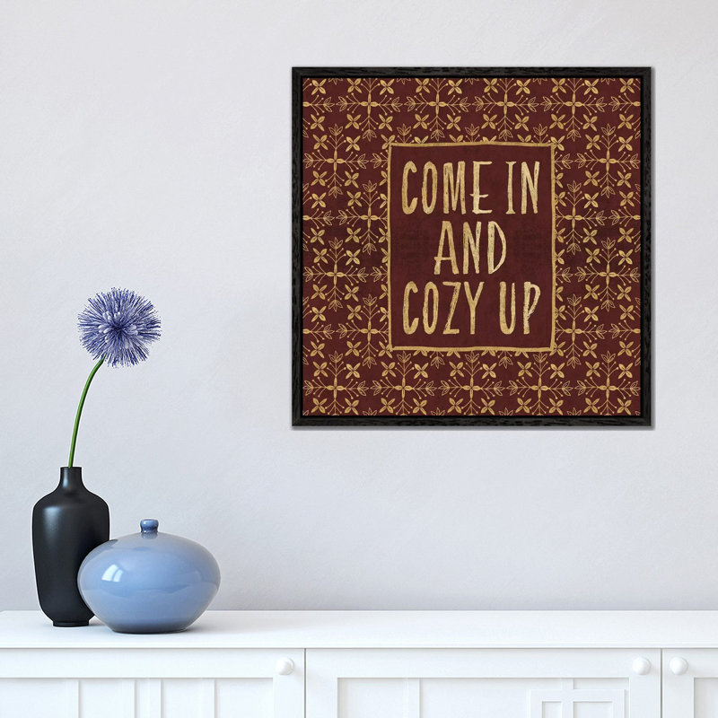 Cozy Up by Veronique Charron - Print on Canvas, Black Framed, 45.72 cm H x 45.72 cm W