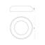 1 - Light LED Flush Mount-64113365