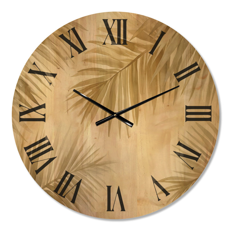 Horloge murale Coastal Wood, Medium