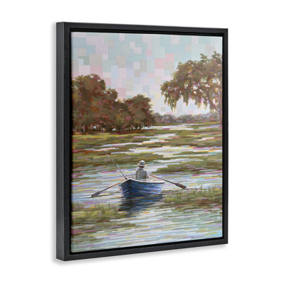 «Quiet Time on the River Floater», art mural par Linda Sperruche