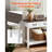 47 in Console Table, Farmhouse Desk Behind the Couch with Drawers and Bottom Storage Shelf, Wooden Rectangle Entrance Narrow Sofa Table for Hallway, Bedroom, Living Room, Foyer, Brown + White