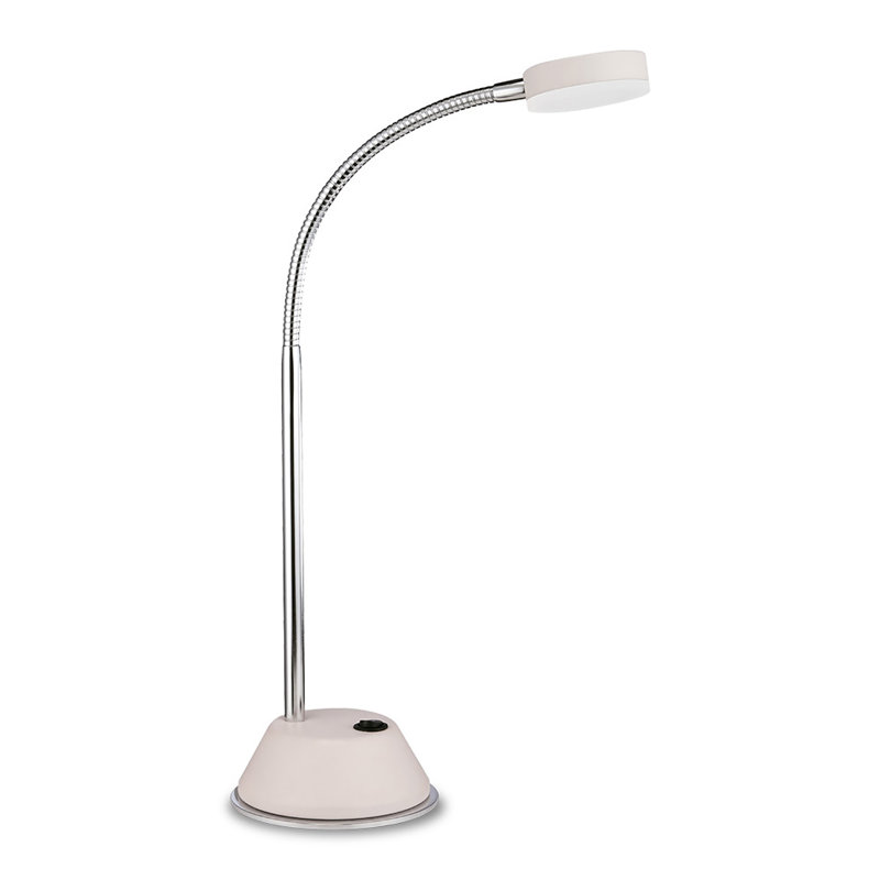 Elijah Adjustable Metal Desk Lamp, Matt White
