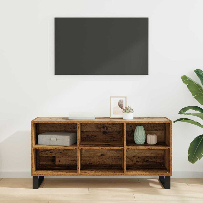 Unfinished TV Stand for TVs up to 48", Old Wood