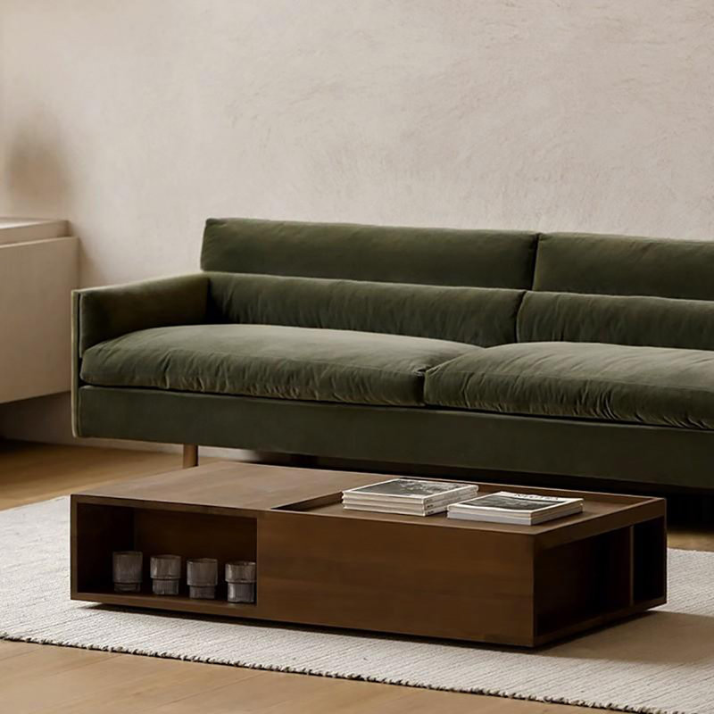 Retro light luxury floor coffee table