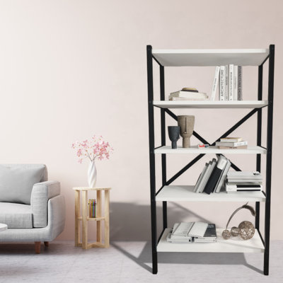 Ahmand 120.6cm H x 67cm W Metal Bookcase