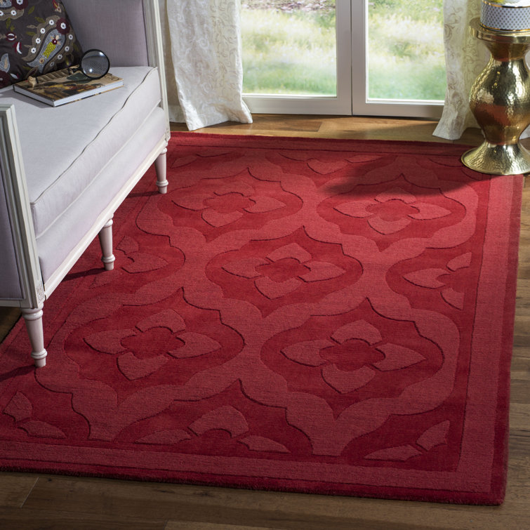 Trombetta Hand Tufted Wool And Cotton With Latex Floral Rug