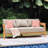 Keaton Teak Outdoor Patio Sofa With Cushions-880710401