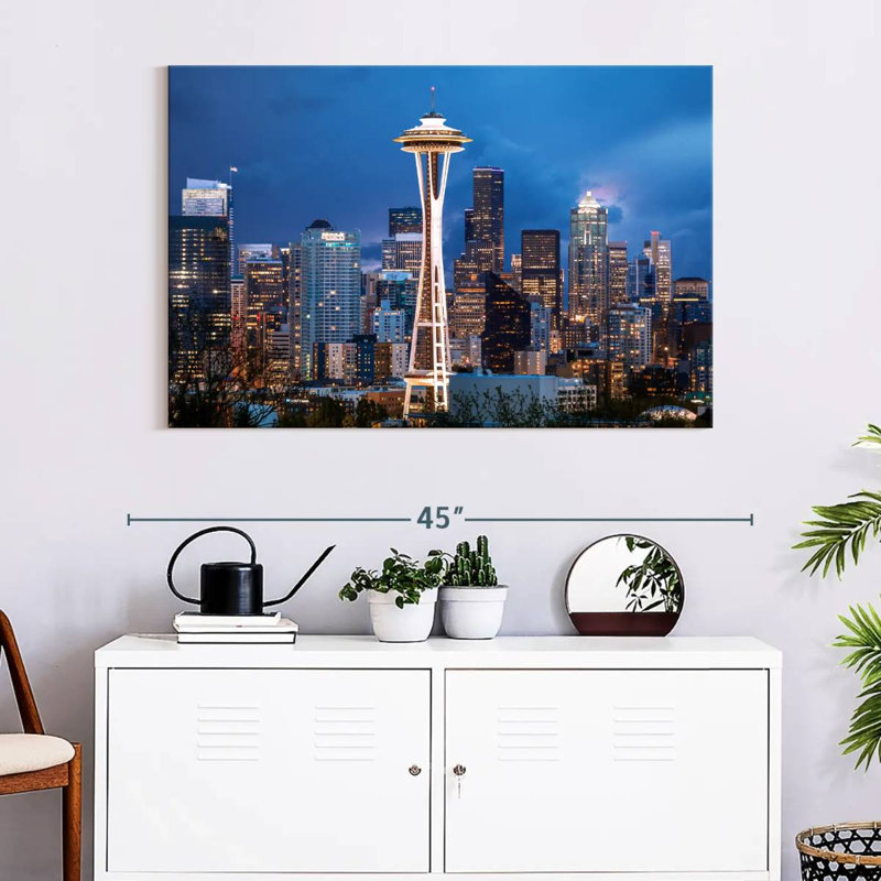 Kavia Space Needle Seattle, 26" H x 39" W