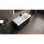 Meuble-lavabo 48 po en chêne foncé avec lavabo en résine et rangement polyvalent sur pied-1500560806