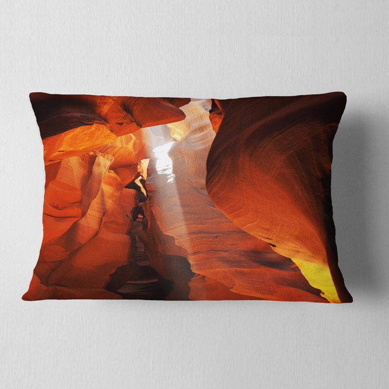 Coussin lombaire à imprimé antilope de canyon paysage of the soleil