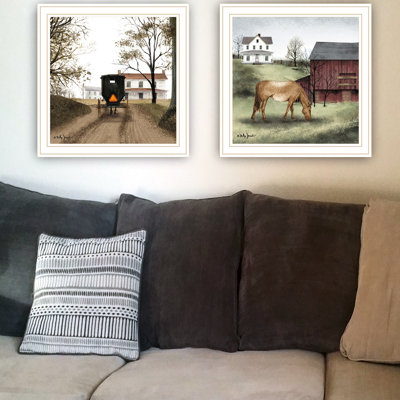 2 : Old Heading' Home, White Framed Wall Art For Home Decor, Living Room & Bedroom, Captivating Style Art: Room, And Radiant Ornament