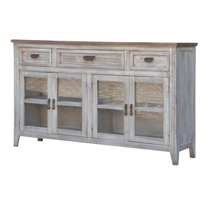 67'' Solid Wood Sideboard, White