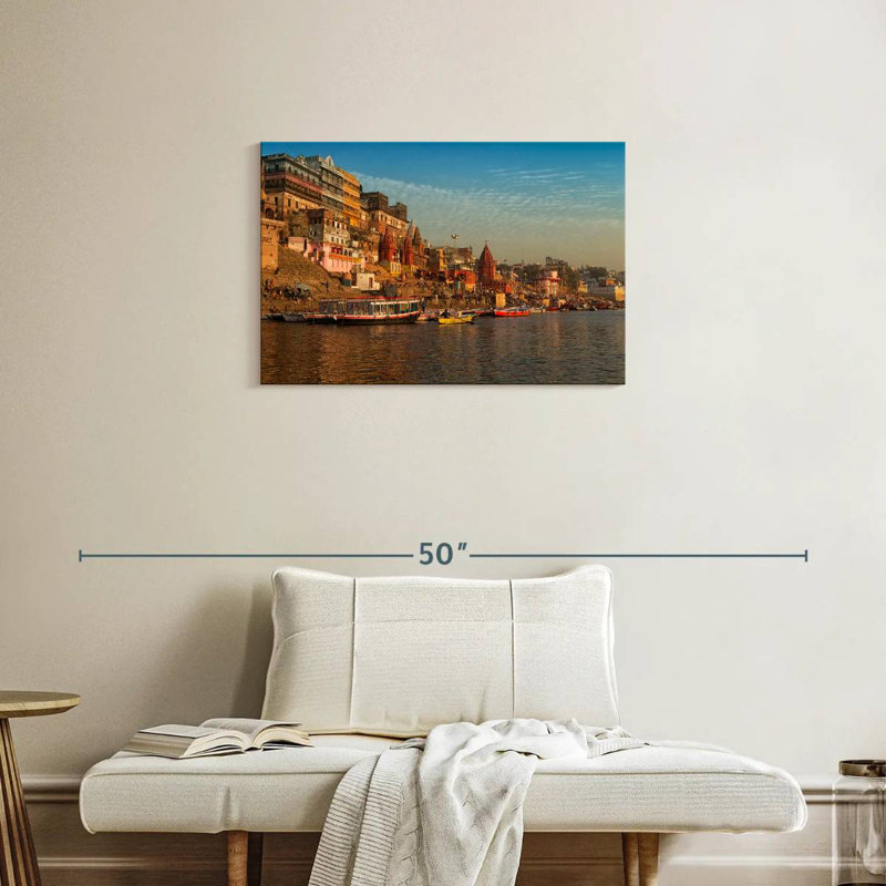 Kavia River Ganges à Varanasi, H 20 po x l 30 po