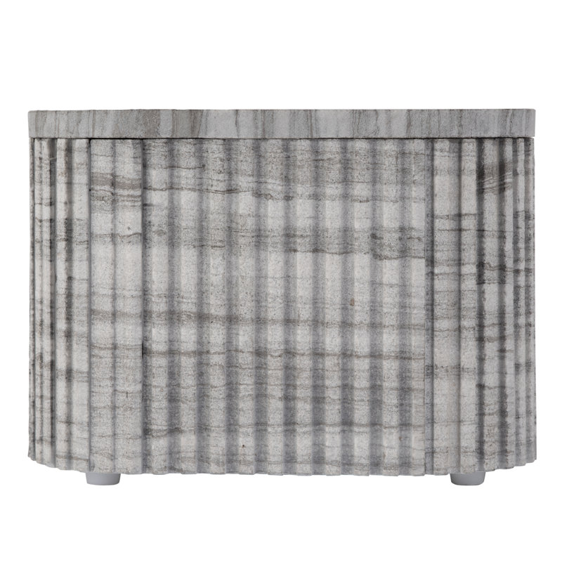 Sylvester 16 in. W Square Marble Low Bunching Table