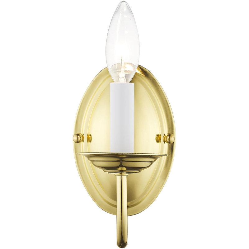 Kath Flush Mounted Sconce, Polished Brass