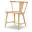 Chaise d'appoint XXX's et OOO's de 24 pouces de large, style transitionnel ambré, dossier à barreaux-389277740
